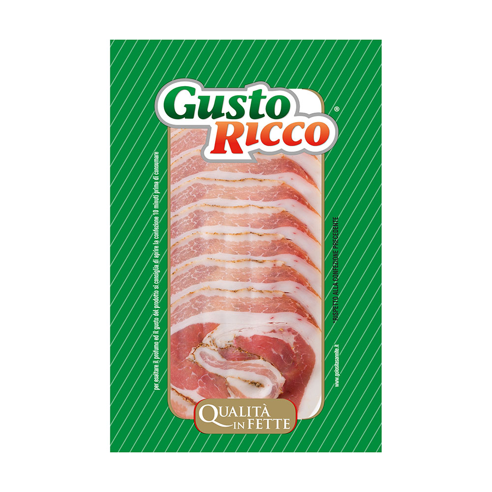 Pancetta arrotolata gustosa